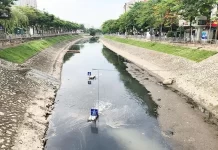 Chu trình nước thải sinh hoạt được làm sạch đưa vào sông Tô Lịch