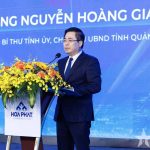 Chủ tịch UBND tingr Quảng Ngãi Nguyễn Hoàng Giang phát biểu tại lễ khởi công