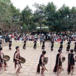 Múa cồng chiêng Tây Nguyên trong đêm khai mạc tuần lễ văn hoá-du lịch Măng Đen